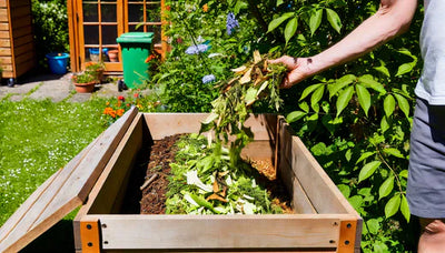 Filling a wooden composter: This is how it works