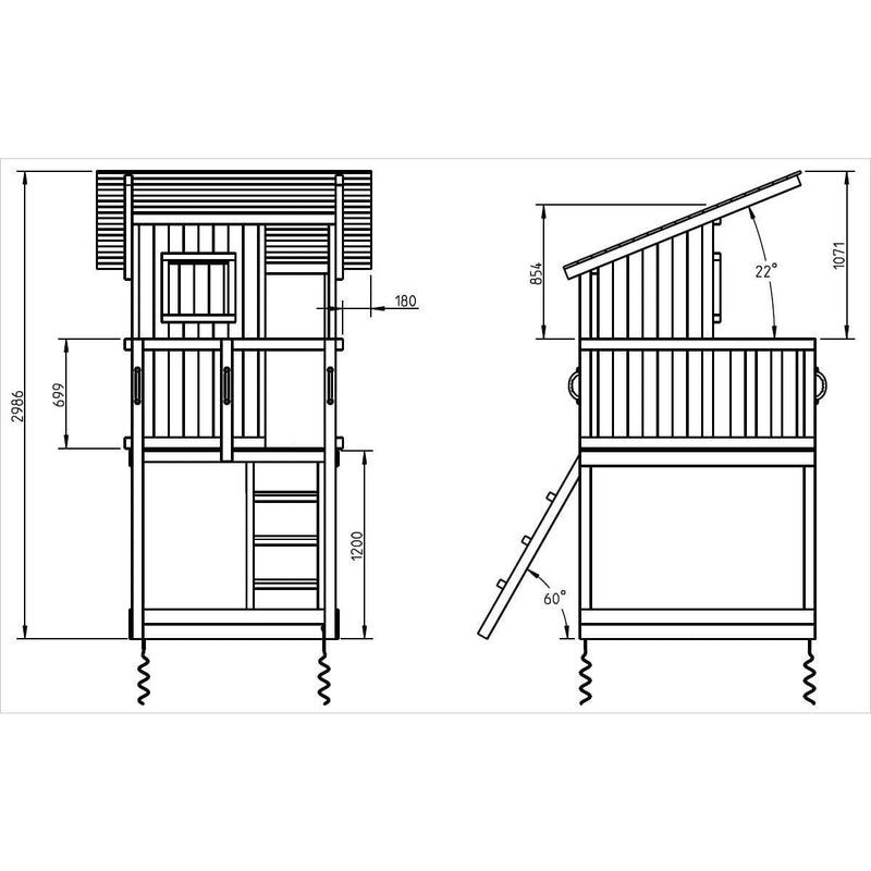 Spielturm Beach Hut 6.1 Sanilu® Clean Sanilu