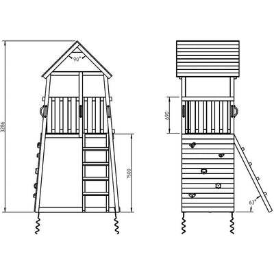 Spielturm Belvedere 1.1 Sanilu® Clean Sanilu