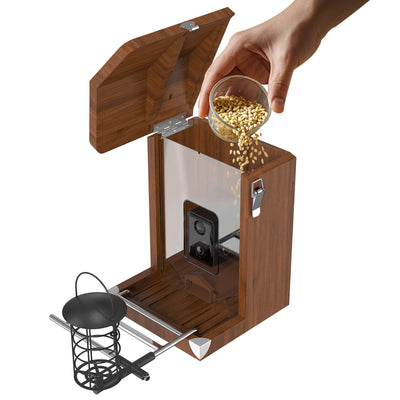 Nistkasten mit Kamera & Futterhaus mit Kamera – Komplettset