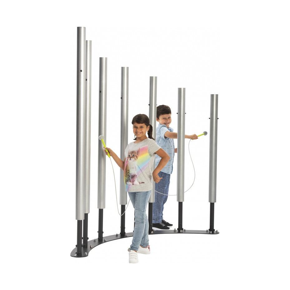 Tubular bell forest - Impressive outdoor musical instrument