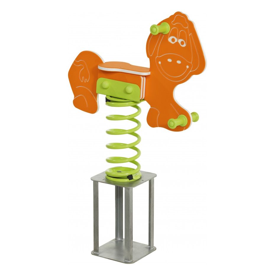Spring rocker donkey - Robust and safe for playtime fun
