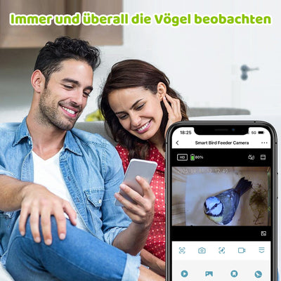 Nistkasten mit Kamera & Futterhaus mit Kamera – Komplettset
