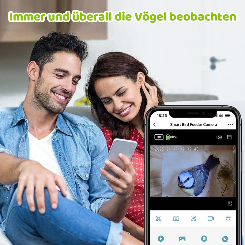 Nistkasten mit Kamera & Futterhaus mit Kamera – Komplettset